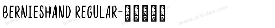 BerniesHand Regular字体转换